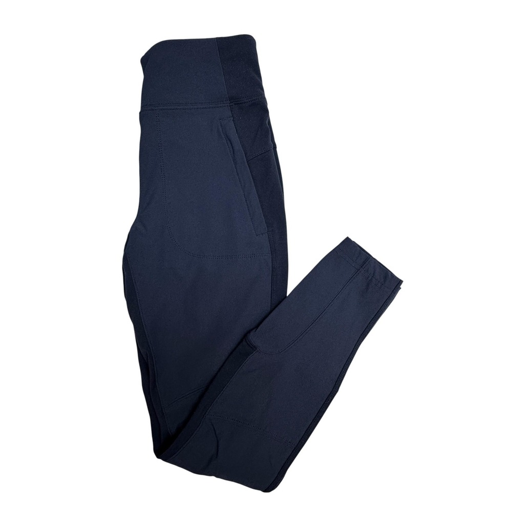 Athleta‎ Pants Womens 4 Blue Slim Ankle Zip Pocket Knit Stretch Athleisure